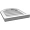 Ekena Millwork Octagonal Top Surface Mount PVC Gable Vent w/ 2"W x 2"P Brickmould Sill Frame, 16"W x 20"H GVPOT16X2003SN - alternate 4